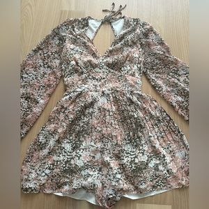 Express Long Sleeve Cocktail Romper